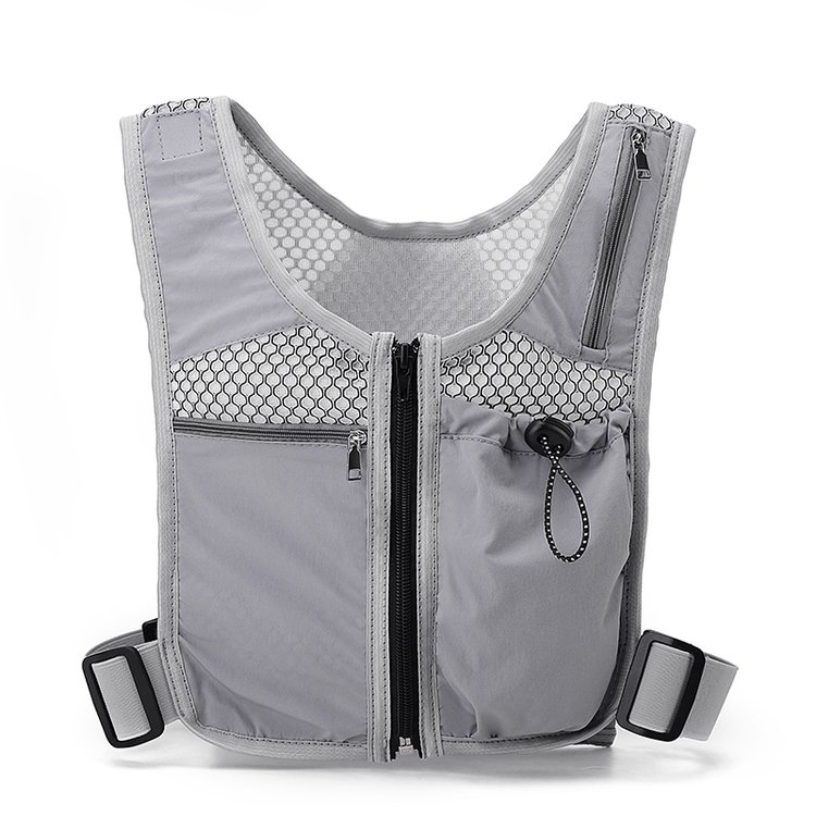 新款户外双肩包骑行轻便运动徒步背包二合一越野登山超轻马甲包