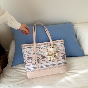 MCHNA KTCC大容量腋下包女包2026新款春时尚单肩包百搭通勤托特包