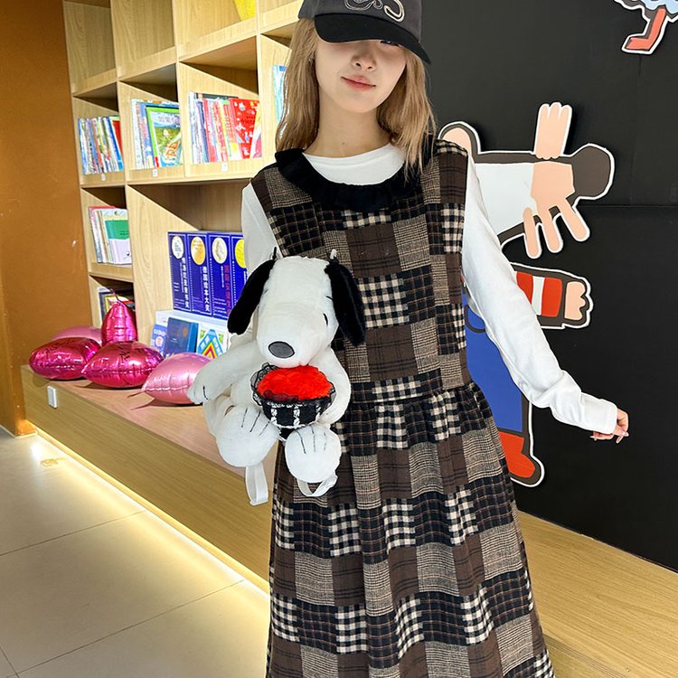 网红爆款史努比玩偶公仔毛绒双肩包可爱小狗少女闺蜜小包