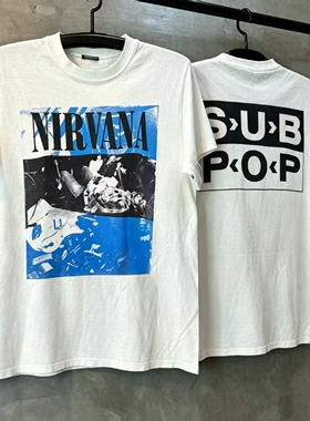 Nirvana涅槃乐队科特柯本周边短袖T恤hiphop嘻哈潮牌质感五分袖男