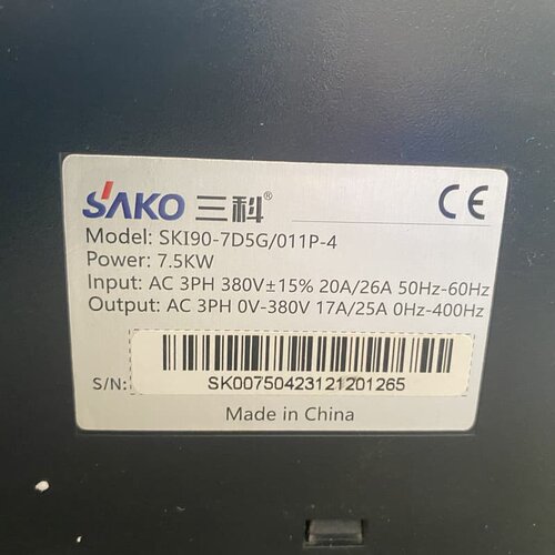 【维修议价】三科变频器SAKO SKI90-7D5G/011P-4 7.议价421