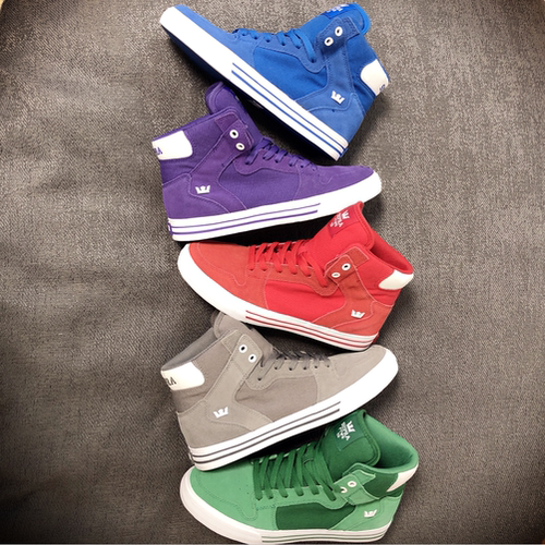 牡牧Supra多色情侣休闲板鞋四季