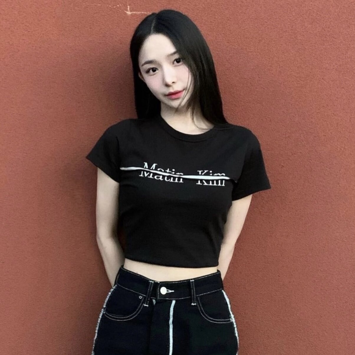 夏季新款t恤女白韩版小众短款切割字母印花短袖修身纯棉圆领潮牌