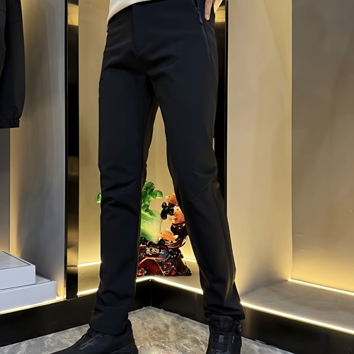 K6666鸟家同款户外裤子秋冬运动休闲裤男士时尚黑色弹力户外裤。