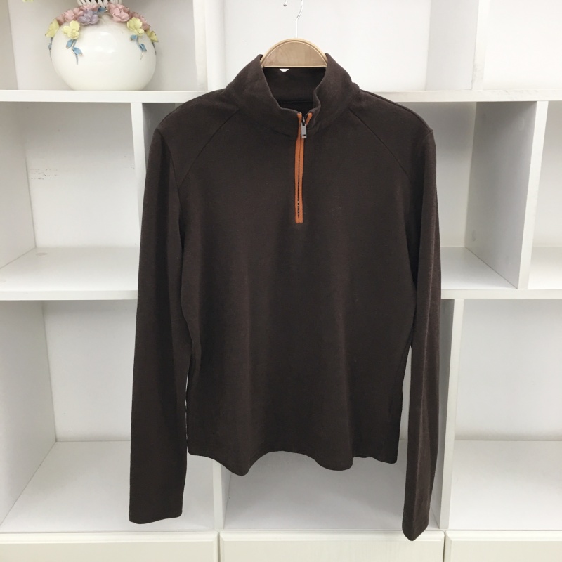 半拉链长袖磨毛卫衣开衫短外套