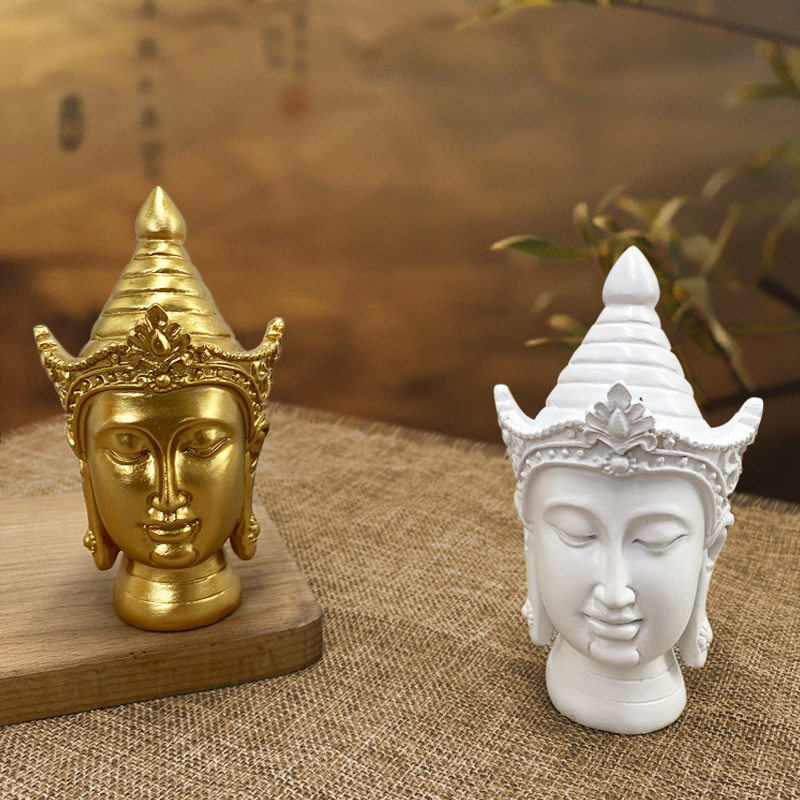 跨境可代发东南亚佛像宗教神像树脂工艺装饰品家居玄关客厅小摆件