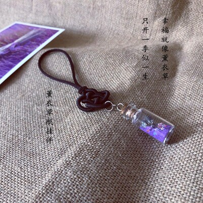 薰衣草瓶车挂件包邮毕业季许愿瓶