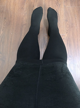 280克加绒保暖特大码雾面亚光棉胖200斤连裤袜 踩脚裤 2尺3-4尺