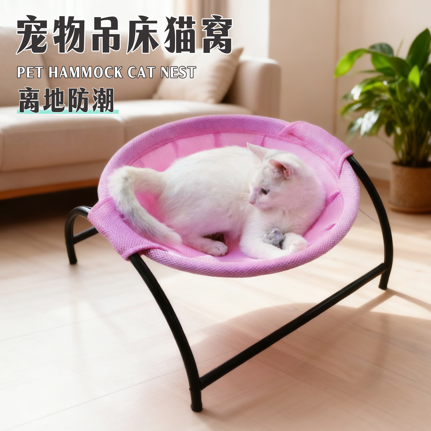 猫窝猫床四季通用网料窝可拆洗宠物吊床猫狗吊篮圆床通用吊床猫窝,宠物/宠物食品及用品,猫窝/屋/帐篷/沙发,淘宝优惠券,粉丝福利购,淘宝优惠卷