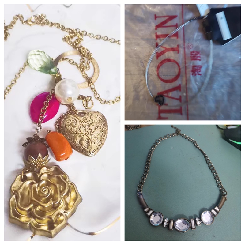 波西米亚风水钻混合材质项链饰品