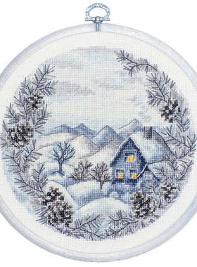 Luca-S BC218 冬季小房子 十字绣 saga格式XSD重绘源文件电子图纸