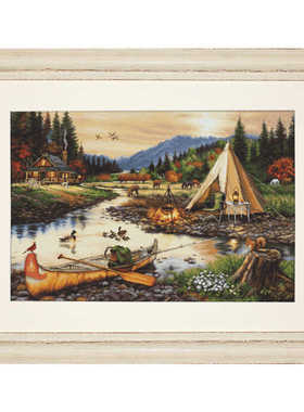 Luca-S B2409 溪流边 十字绣 saga格式XSD重绘源文件电子图纸