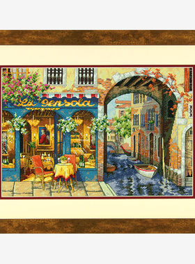 Dim70-35306 迷人河道 十字绣 saga格式XSD重绘源文件电子图纸