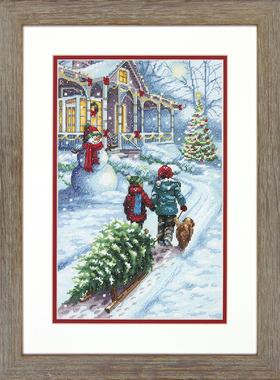 Dim70-08960 圣诞节传统 十字绣 saga格式XSD重绘源文件电子图纸