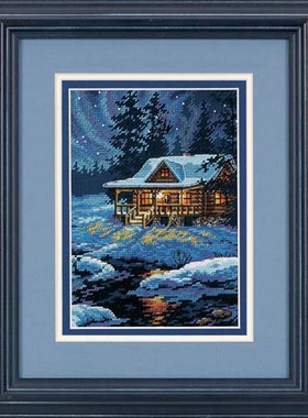 Dim65007 月光下的小屋 十字绣 saga格式XSD重绘源文件电子图纸