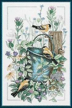 Dim13641 金翅雀 十字绣 saga格式XSD重绘源文件电子图纸