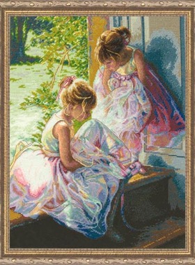 Dim70-35280 芭蕾女孩 十字绣 saga格式XSD重绘源文件电子图纸