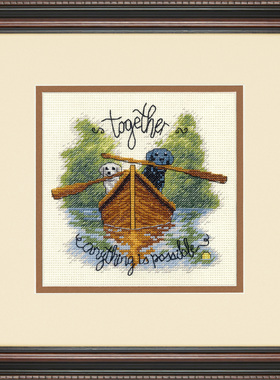 Dim70-65208 小狗划船 十字绣 saga格式XSD重绘源文件电子图纸