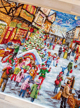 LETI909 圣诞夜 十字绣 saga格式XSD重绘源文件电子图纸