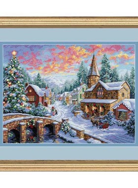 Dim08783圣诞村庄 十字绣 saga格式XSD重绘源文件电子图纸