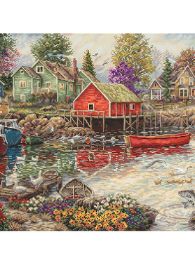 LETI L8077 静谧海湾  十字绣 saga格式XSD重绘源文件电子图纸