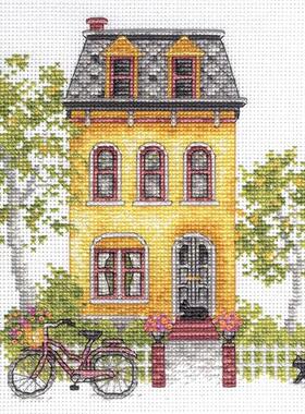Dim70-65226黄色小房子 十字绣 saga格式XSD重绘源文件电子图纸