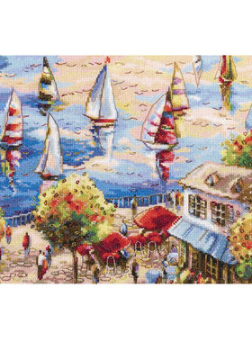 RTO M544 海边咖啡馆十字绣 saga格式XSD重绘源文件电子图纸