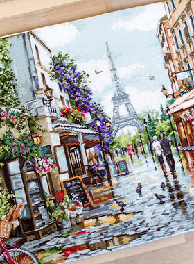 Luca-S B2365 巴黎花市 十字绣 saga格式XSD重绘源文件电子图纸