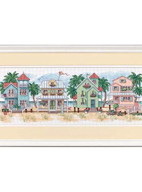 Dim13726 海滨别墅 十字绣 saga格式XSD重绘源文件电子图纸