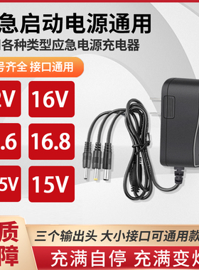 汽车应急启动电源12V16V充电器线搭电宝锂电池专用24V强启电瓶