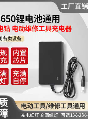 12V16.8V18V21V25V手电钻手枪钻螺丝刀电扳手12.6伏锂电池充电器