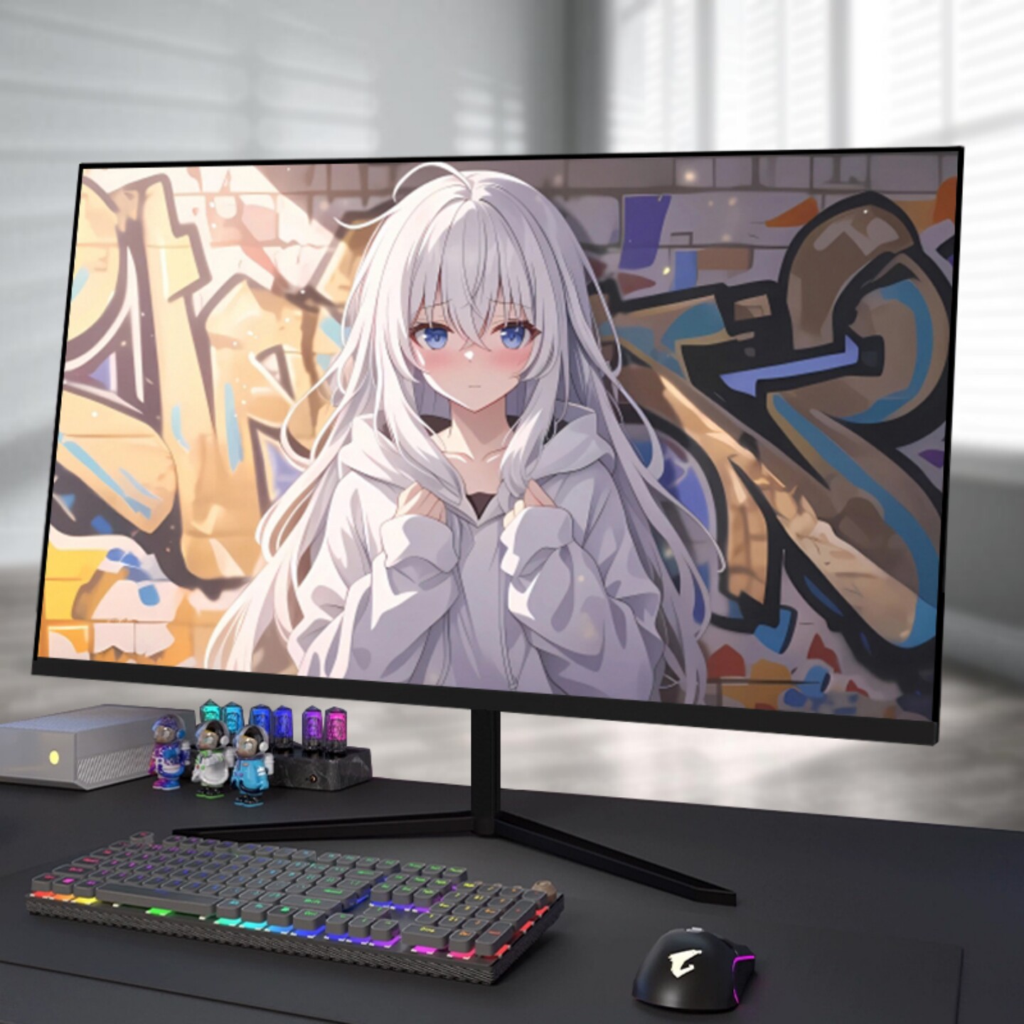 27英寸显示屏2K240Hz游戏曲面屏300Hz电竞165Hz电脑液晶显示屏幕