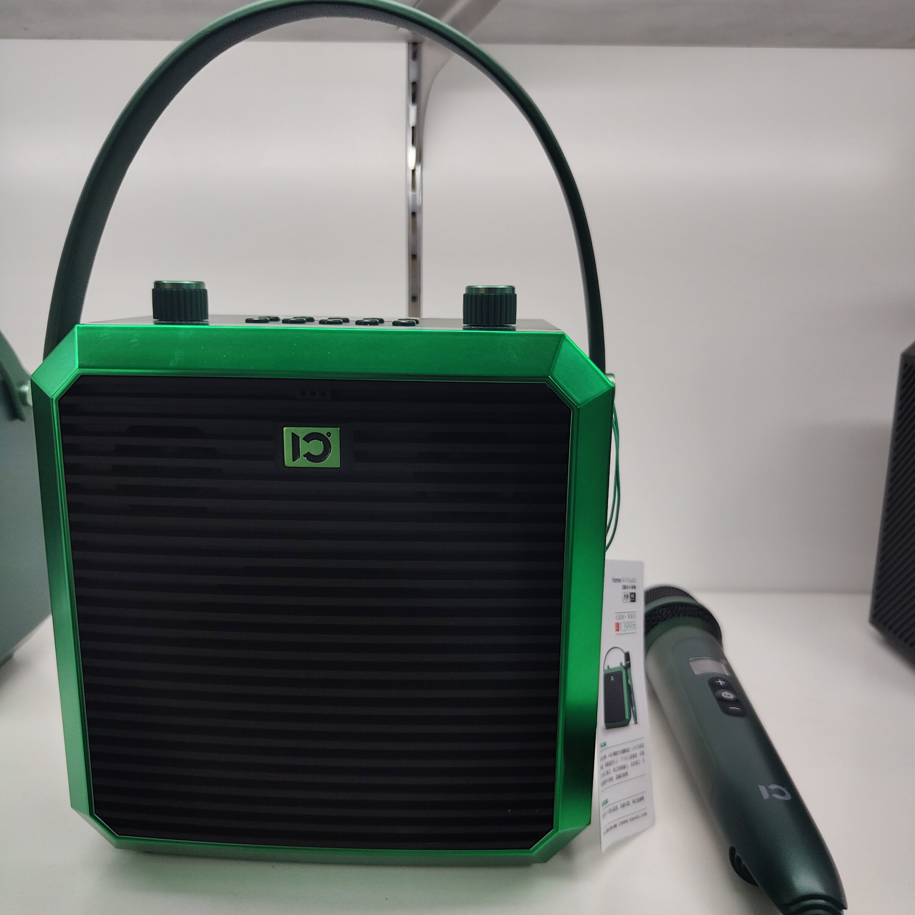 十度M3蓝牙音箱唱歌k歌音响无线话筒麦克风小型手提移动便携音响