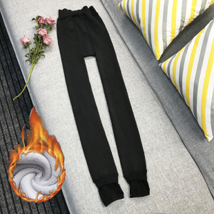 袜秋冬季 加绒弹力打底裤 黑裤 秋裤 女2021显瘦保暖外穿光腿神器棉裤