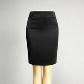 黑色半身裙一步裙女2024高腰修身 包臀裙短裙直筒裙子 性感职业装