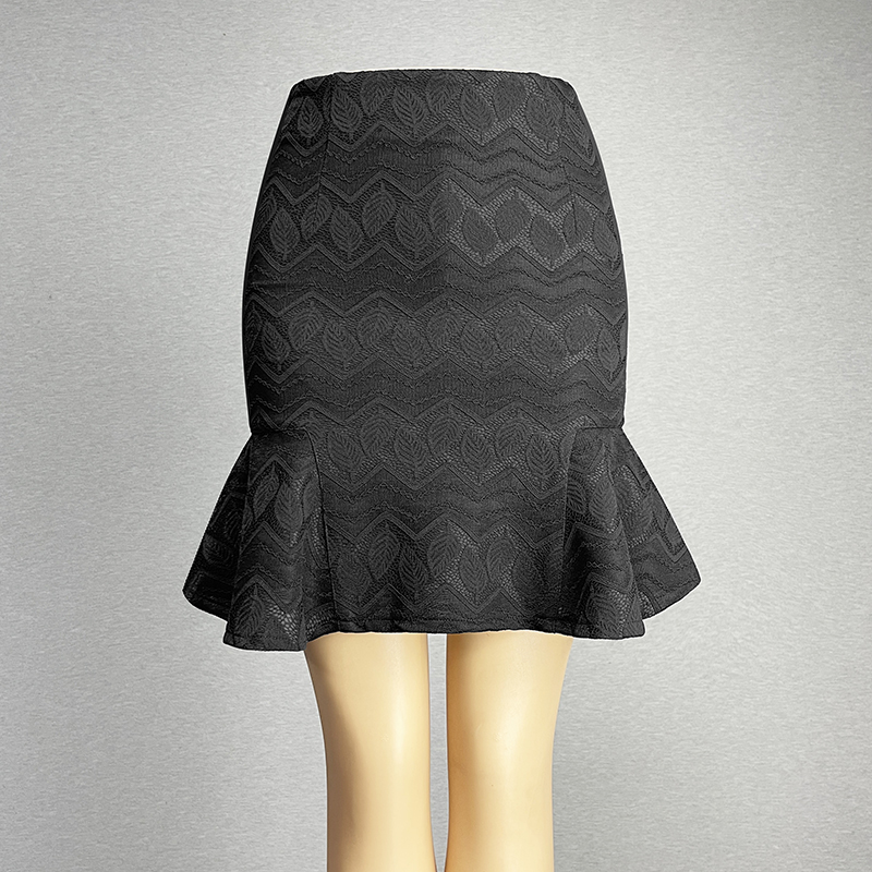 黑色蕾丝鱼尾裙半身裙短裙女2025中腰显瘦性感防走光安全裤包臀裙