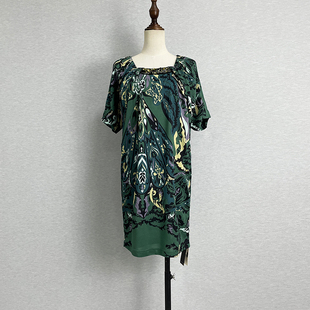 品牌折扣花式连衣裙宽松显瘦遮肚钉珠烫钻重工洋气透气凉快T字裙