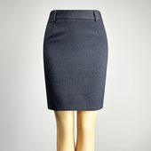 职业装 深灰色半身裙短裙女2025高腰修身 性感百搭包臀裙职场直筒裙