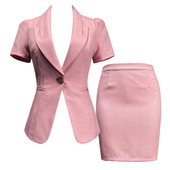 领单排一粒扣酒店工作服职业装 两件套灰色西装 显瘦西装 女修身 套装