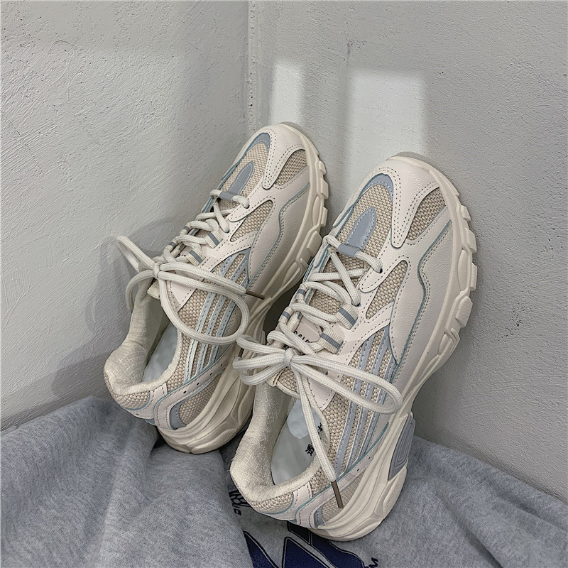 网红超火老爹鞋女2019春季新款韩版学生百搭透气厚底休闲运动鞋女