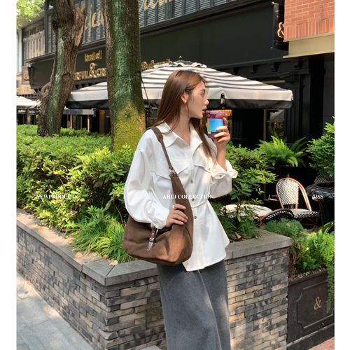 纯色长袖宽松立体肩防晒外套天丝