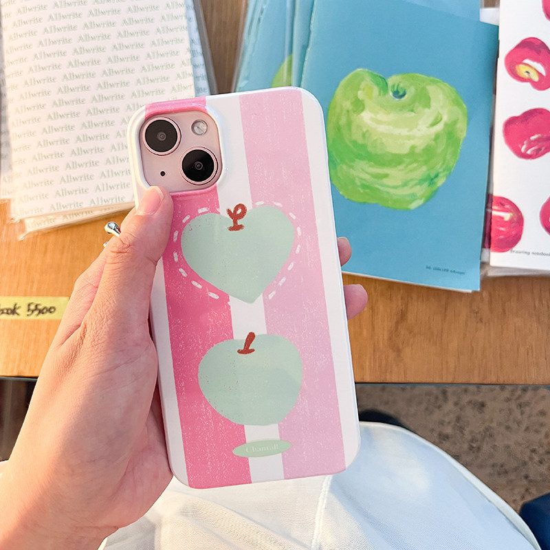 青桃苹果15菲林可爱手机壳