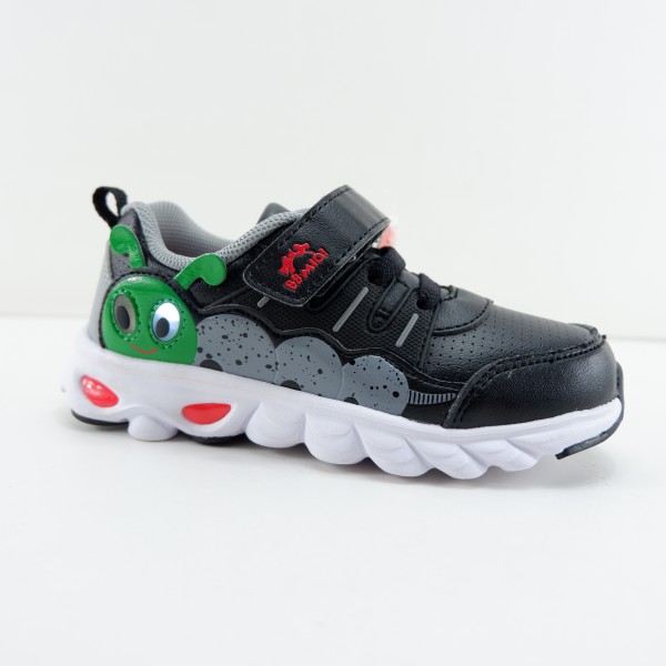 春秋款皮面轻便休闲风儿童鞋