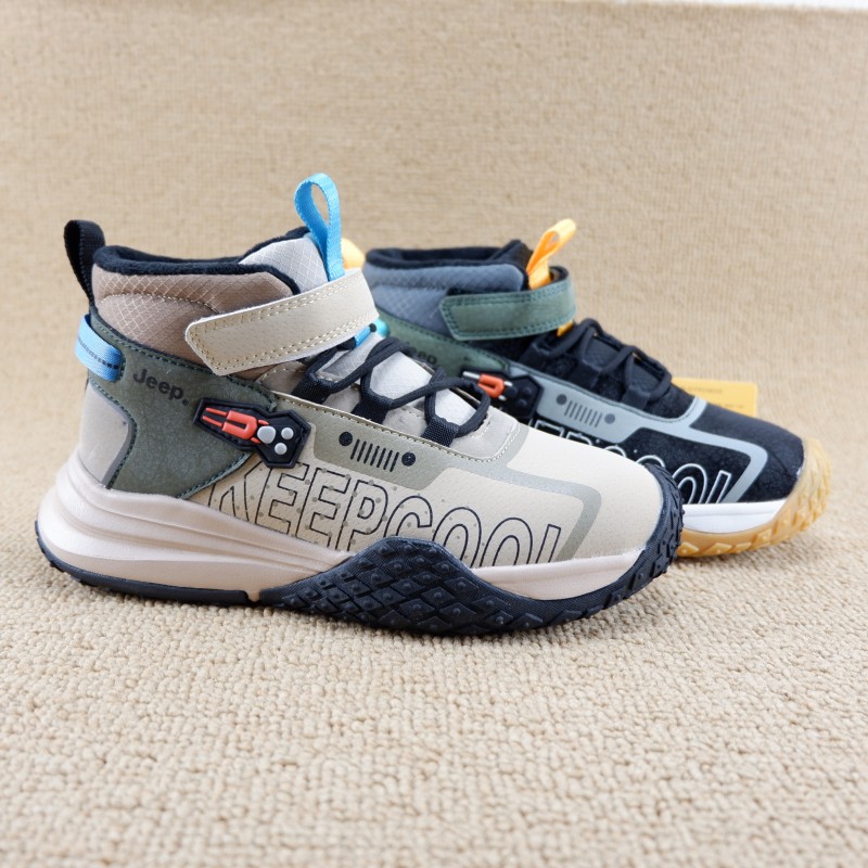 品牌男中童冬款加绒保暖二棉舒适休闲鞋30-38码男孩子防滑运动鞋