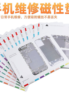 适用iPhone15promax/14螺丝记忆版图 苹果手机螺丝磁性记忆垫全套