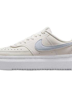 Nike Court Vision Alta 百搭舒适 低帮 网球鞋 女款 米蓝色
