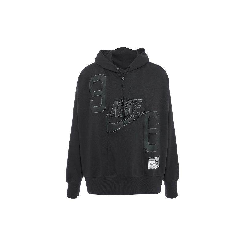 Nike Sportswear Circa 96字母印花连帽卫衣 女款 黑色