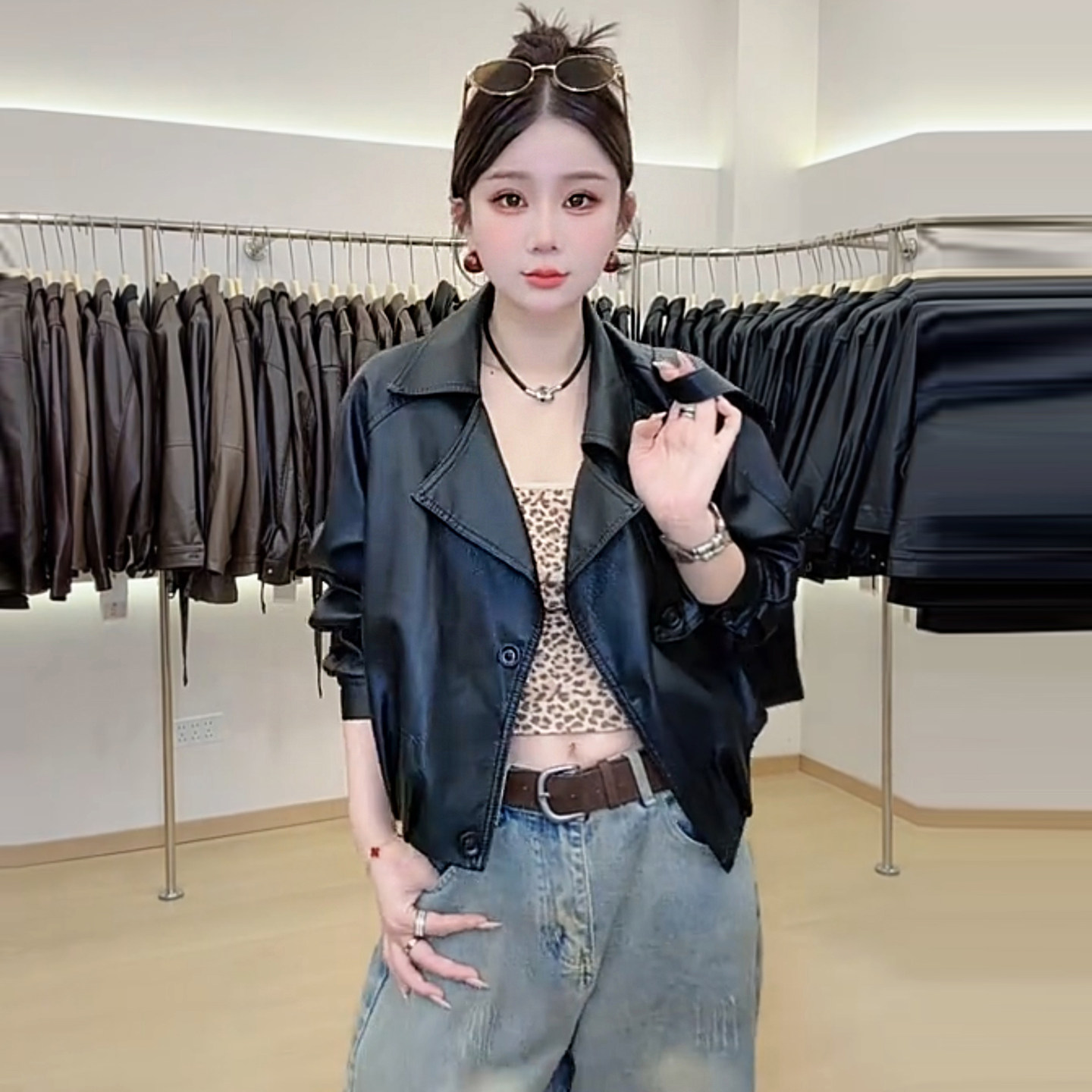秋季新款皮衣女百搭小个子外套