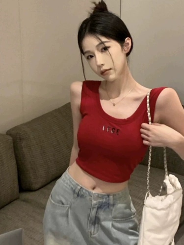 Короткий бюстгальтер-топ, летняя сексуальная ретро майка топ, в американском стиле, красивая спина