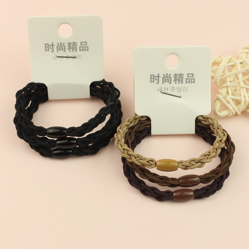 一卡/3条装连锁店品质头绳简约